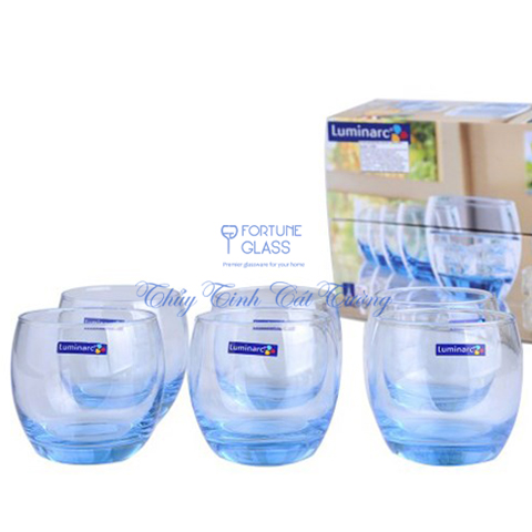 Cốc bầu lùn màu (Bộ 6c) 320ml - J1584 - SX Trung Quốc - 2