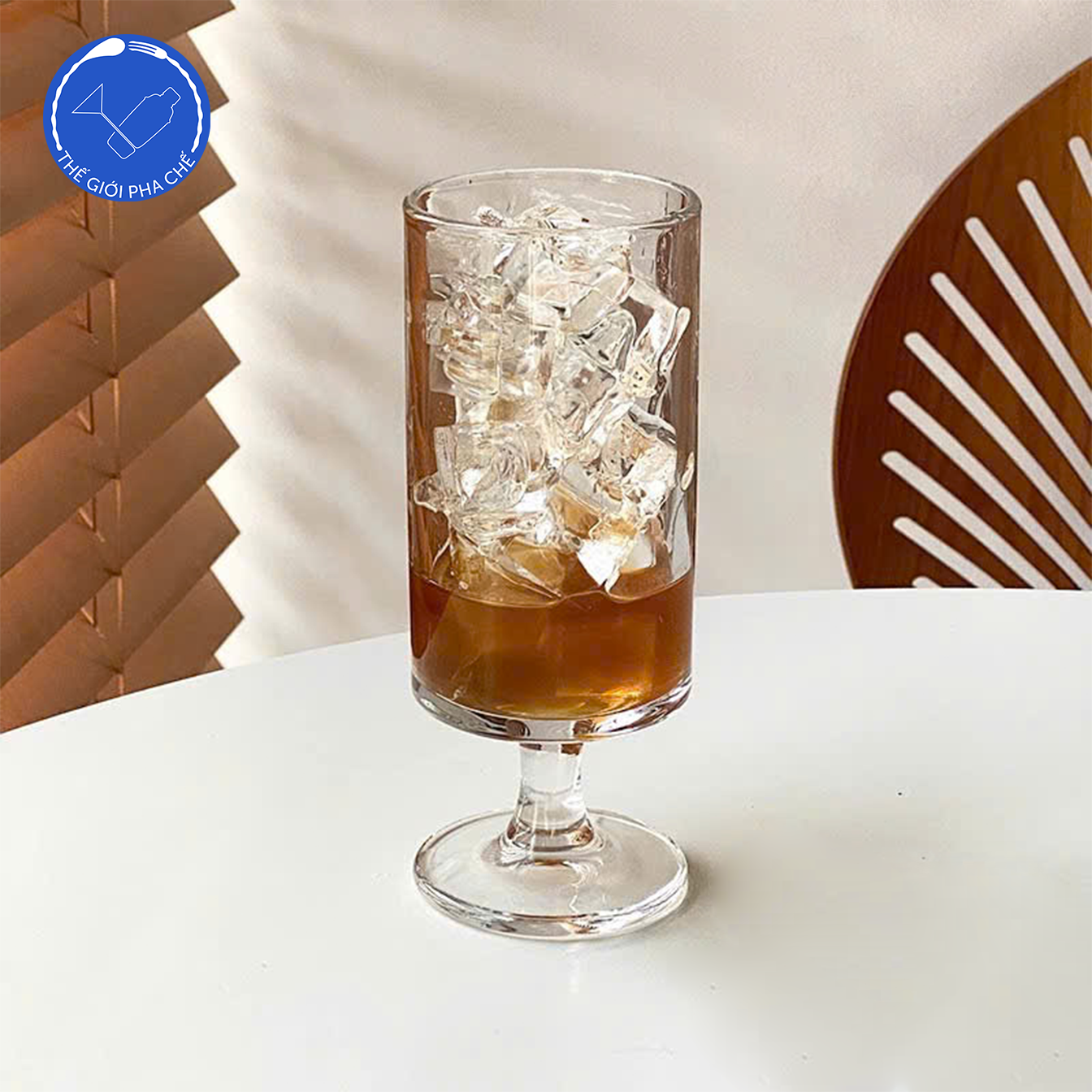 Ly thủy tinh có chân 310ml