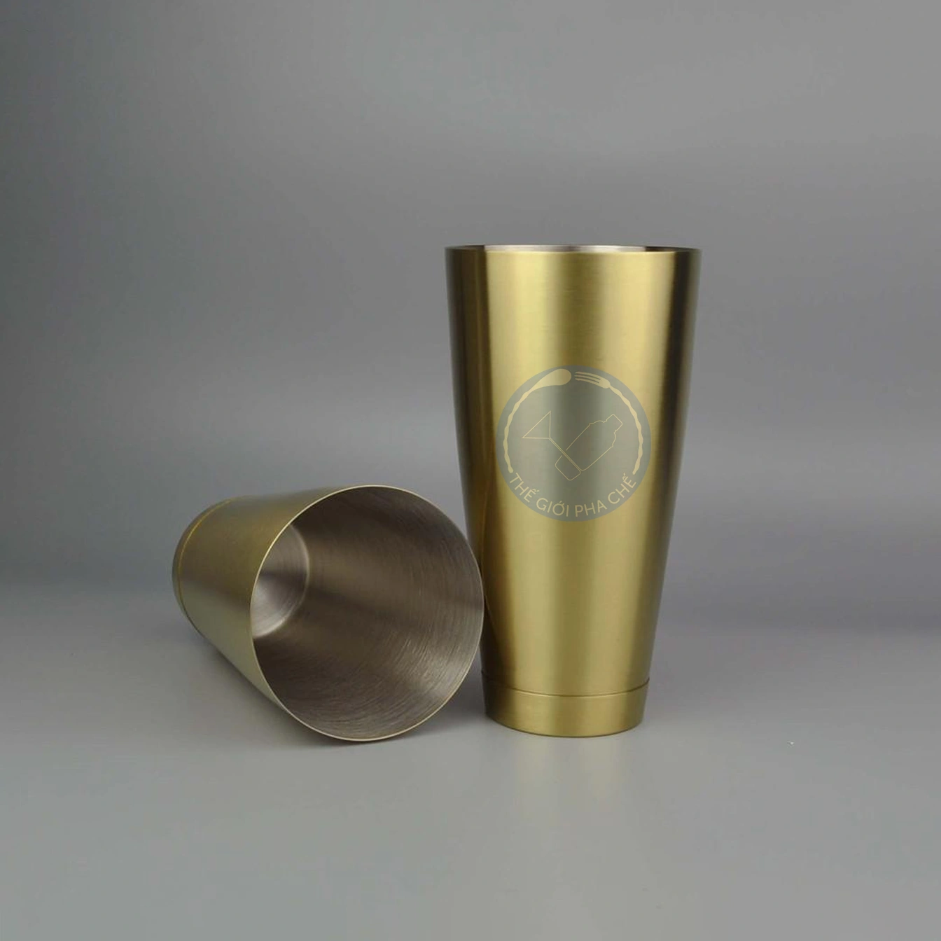 Boston shaker inox sần đủ màu