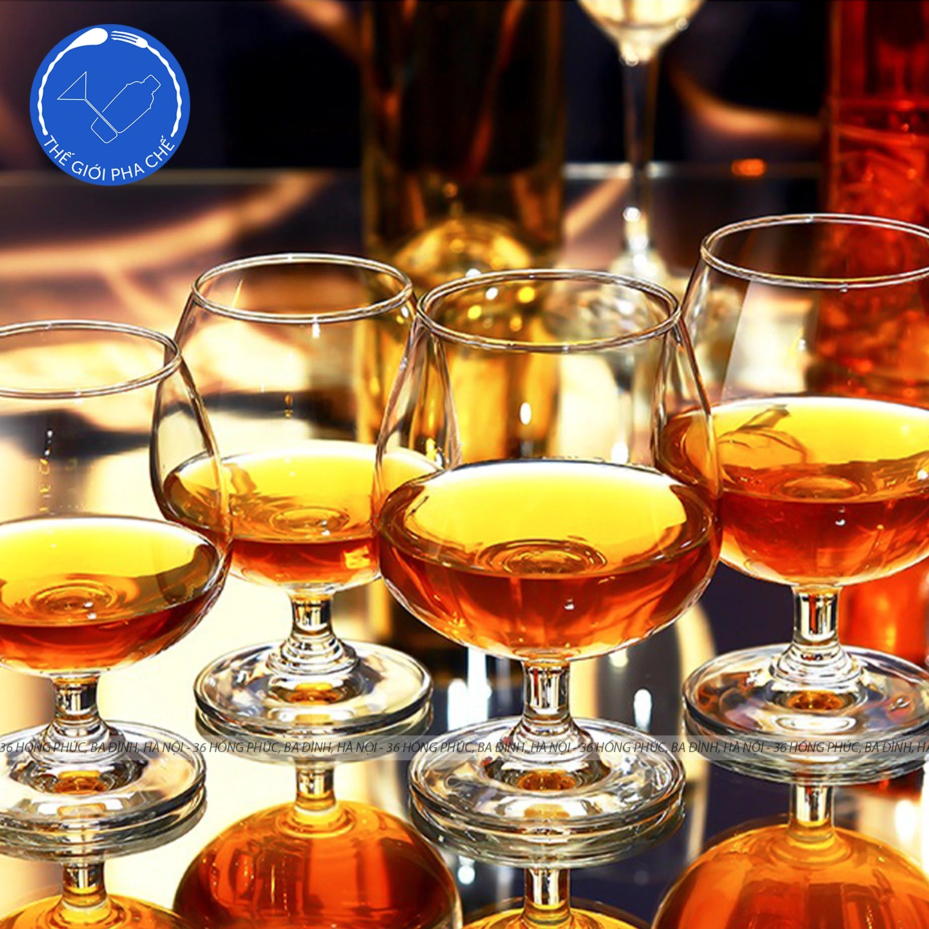 Ly thủy tinh Ocean Classic Brandy  (Bộ 6c) 340ml - 1501X12 - TH Thái Lan