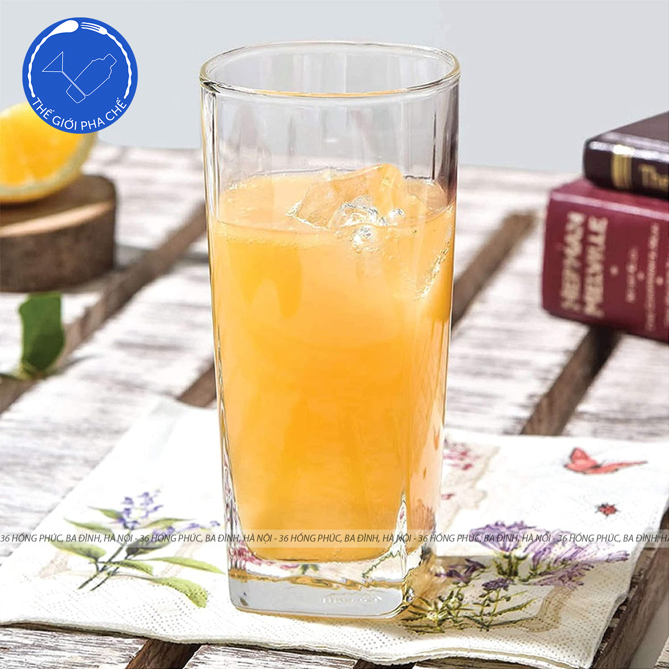 Ly thủy tinh Ocean Plaza vuông cao (Bộ 6c) 320ml - B11011 - TH Thái Lan - 7