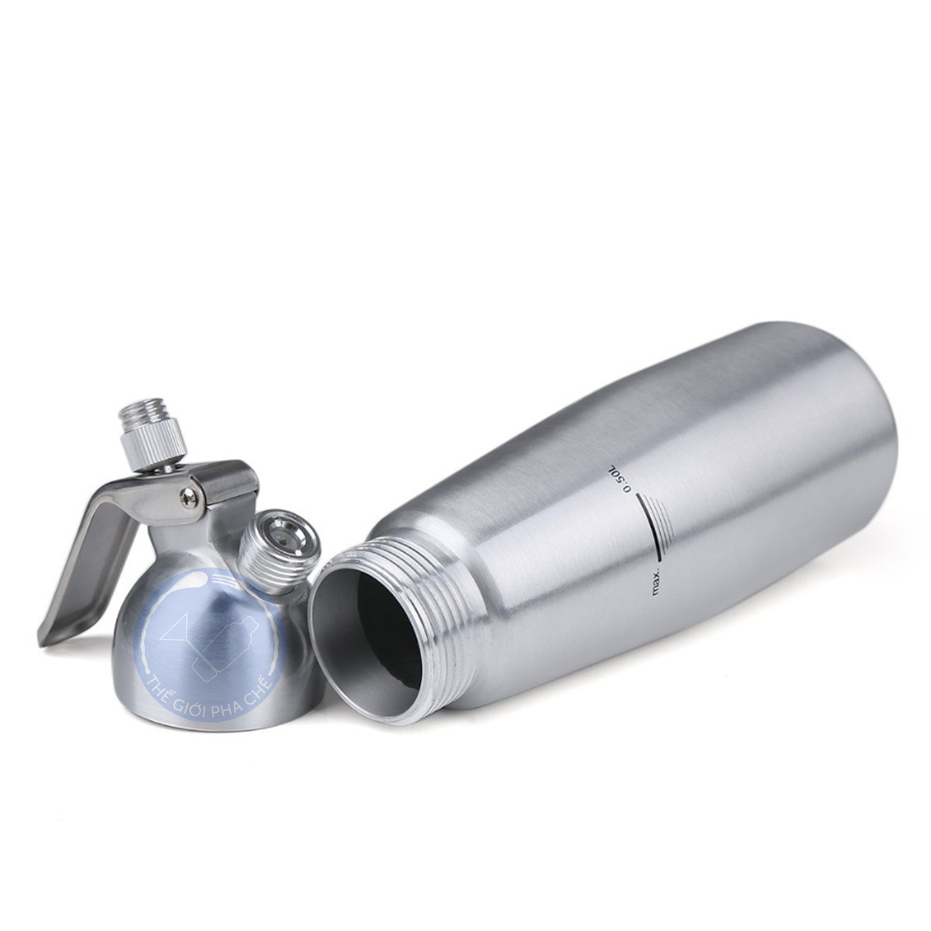 Bình xịt kem đầu nhôm 500ml - 1000ml - 2