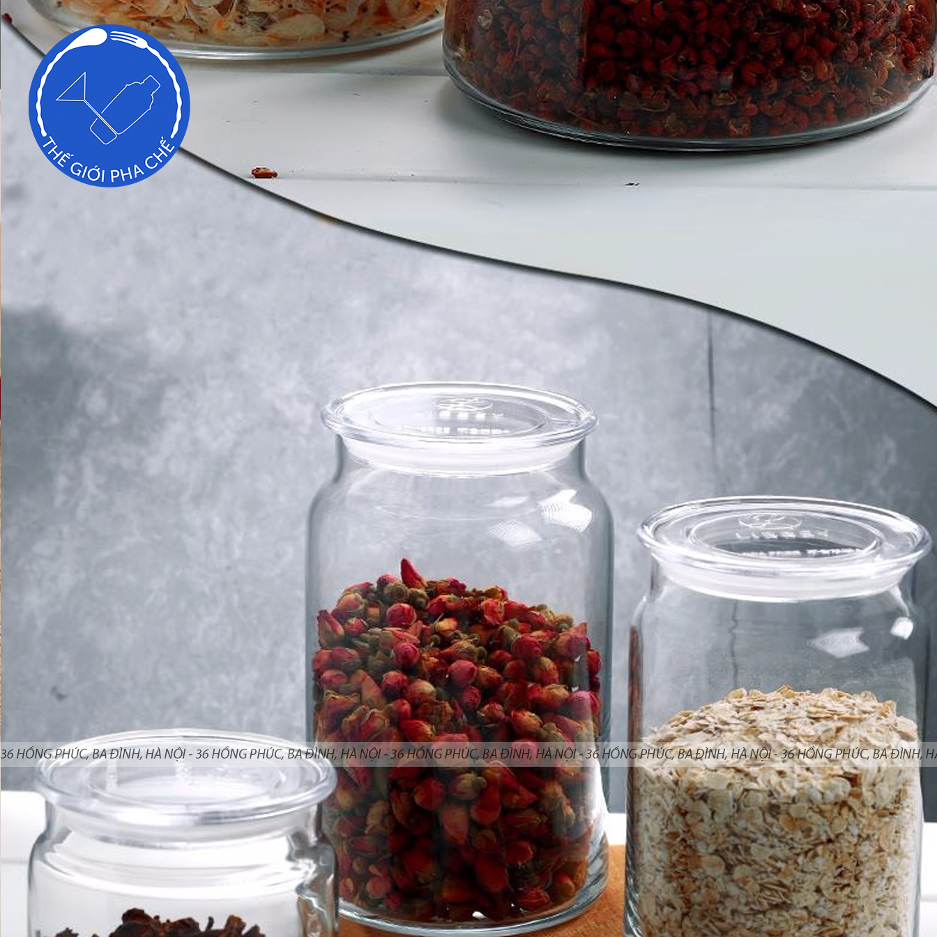 Lọ thủy tinh (Classic Storage Jar) (Cái) 750ml, 1000ml  - TH Mỹ - 9