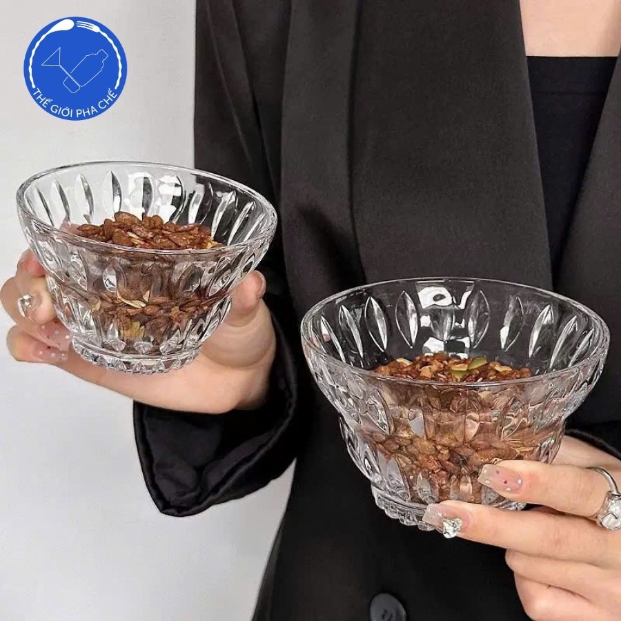 Chén khía kim cương I6992, I6691 Bộ 6 cái 310ml, 170ml - 3