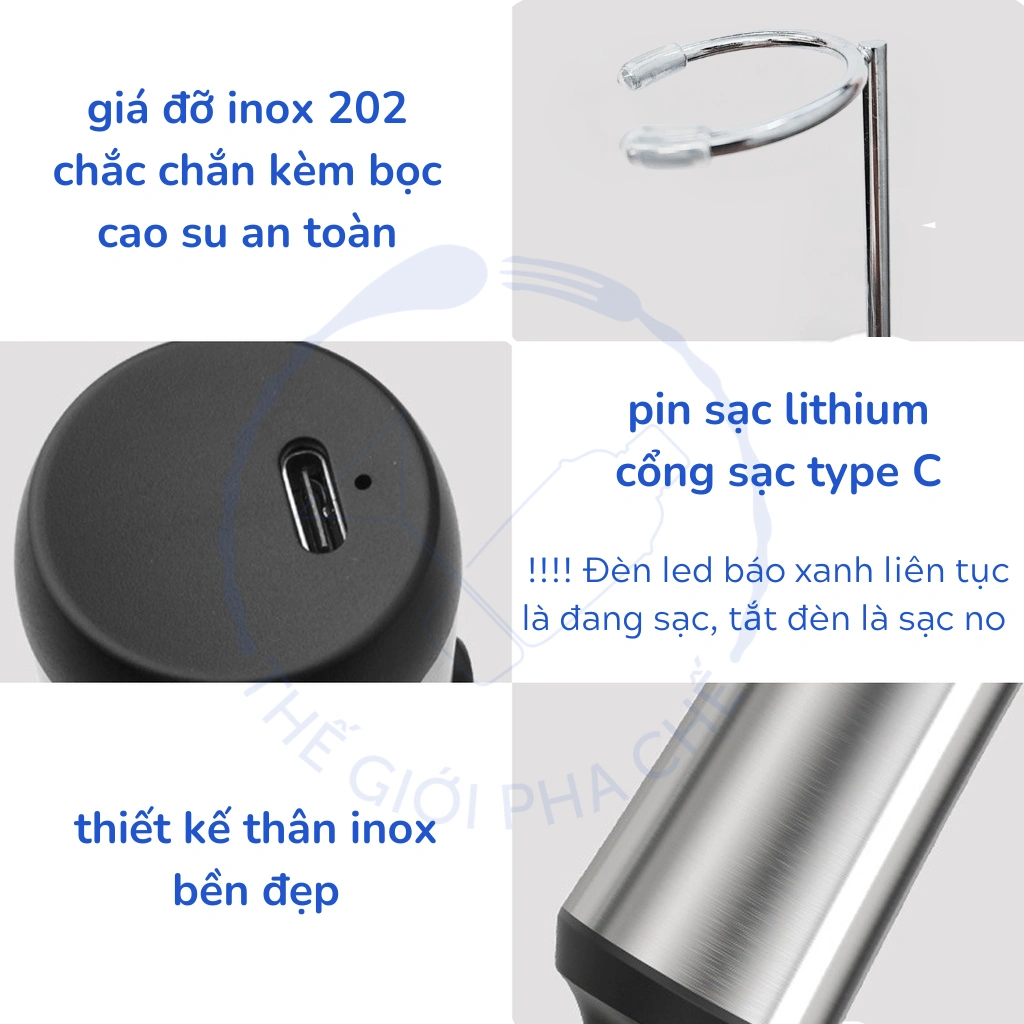 Máy đánh bọt cafe cầm tay MasterMix 939