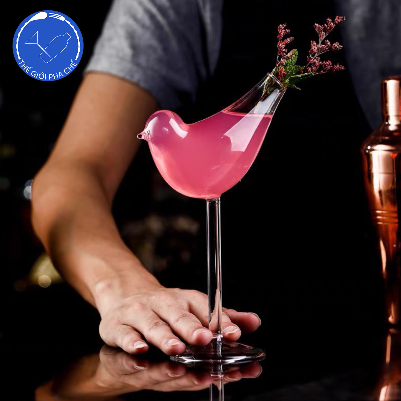 Ly Cocktail hình Chú Chim (150ml) - CH074 - 7