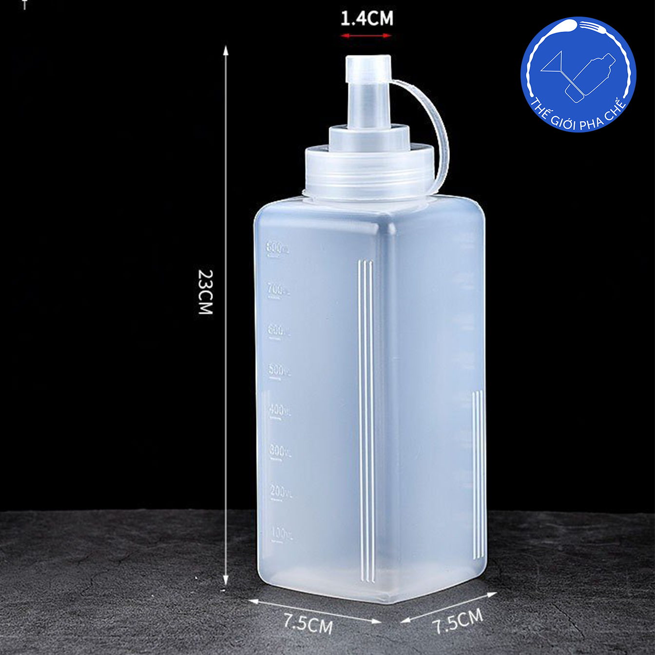 Bình đựng chất lỏng vòi rộng - 5
