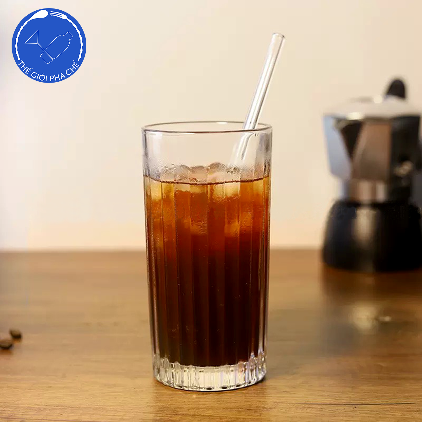 Cốc thủy tinh sọc đáy kim cương (bộ 6c) 450ml - 5