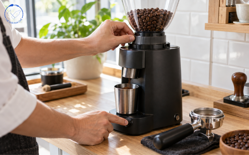 Chỉnh độ mịn máy xay cà phê