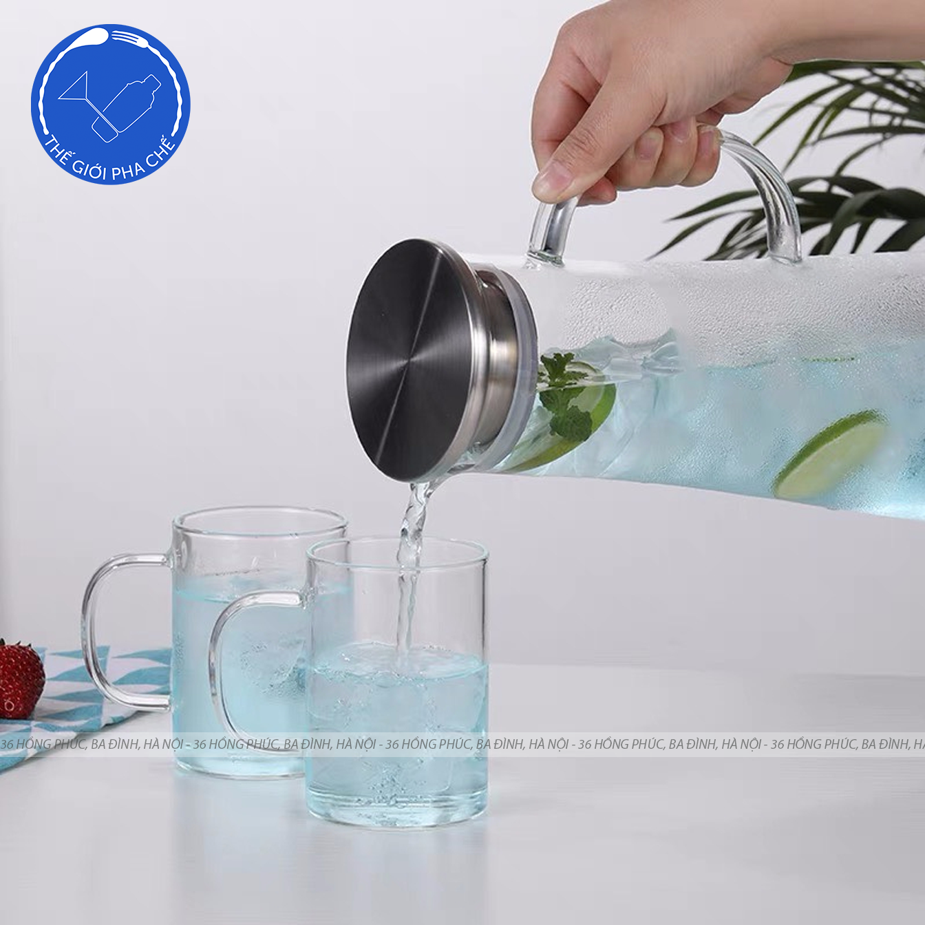 Bình thủy tinh nắp thiếc (Cái) 1,3L - TR0079 - Trung Quốc - 10