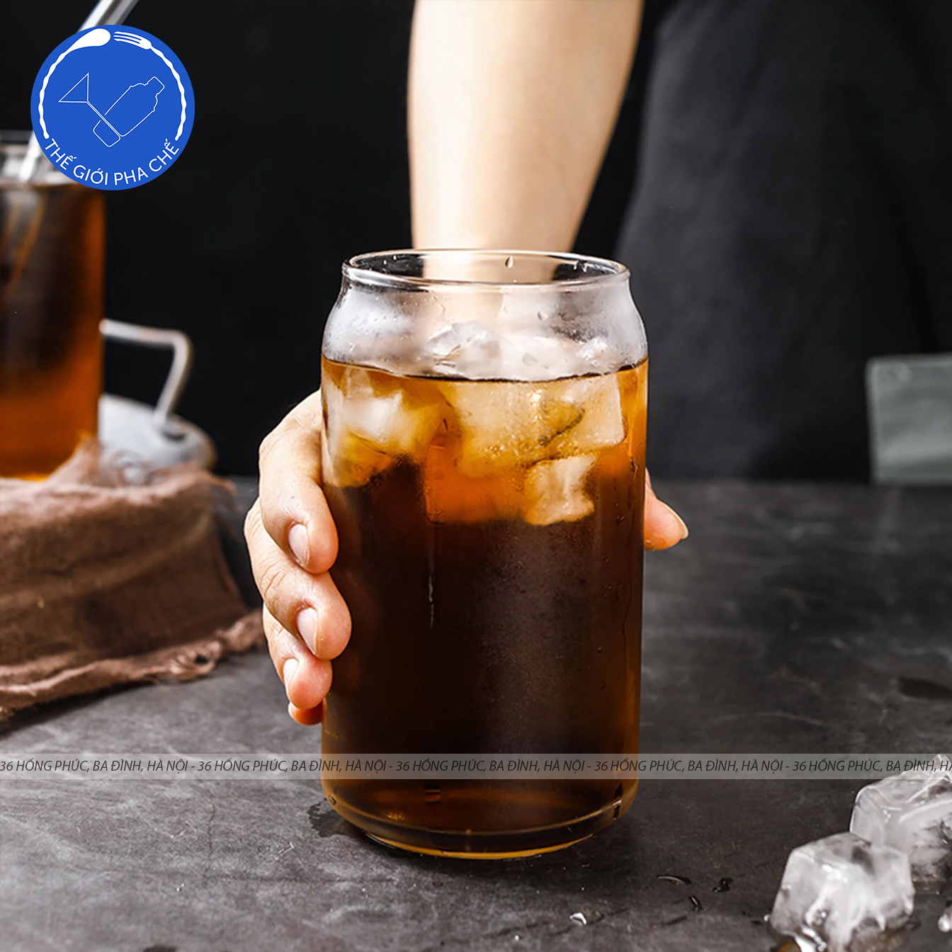 Ly thủy tinh Libbey Glass Can (Bộ 12c) 370ml - 345 - TH Mỹ - 6