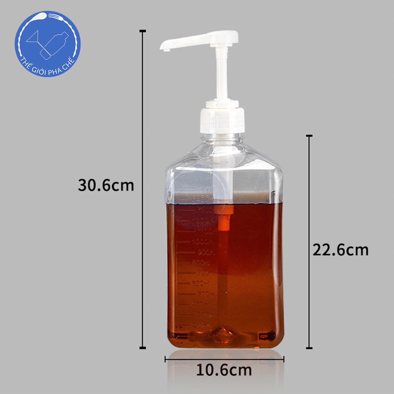 Bình pumb nhựa 1,6L - 6
