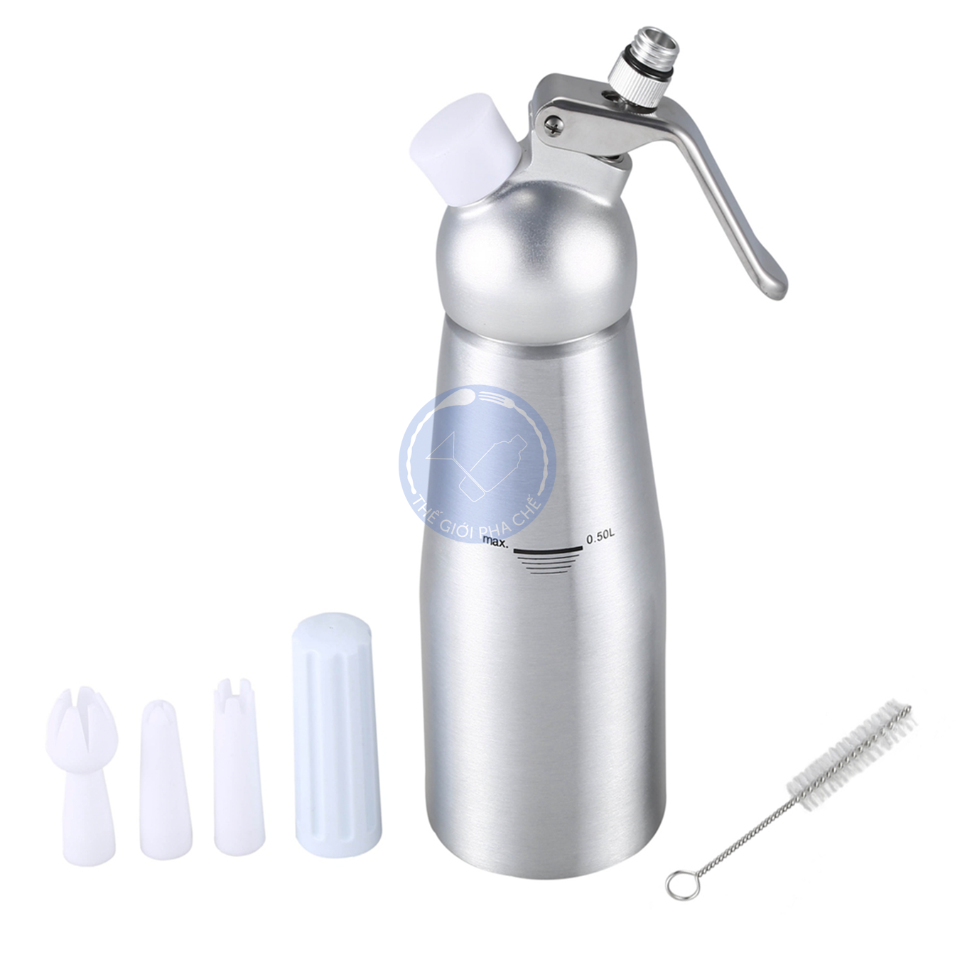 Bình xịt kem đầu nhôm 500ml - 1000ml - 3