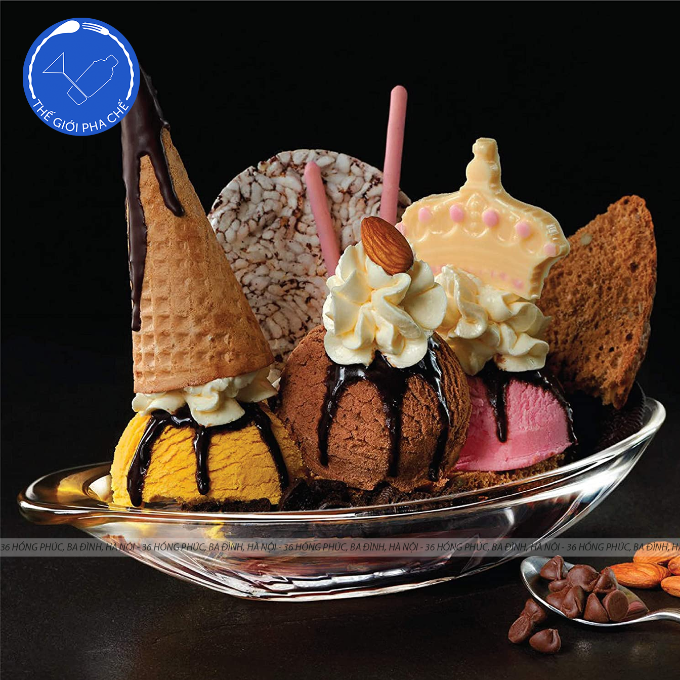 Ly thủy tinh Ocean Alaska Banana Split Dish (Bộ 6c) 350ml - P00116 - TH Thái Lan - 5