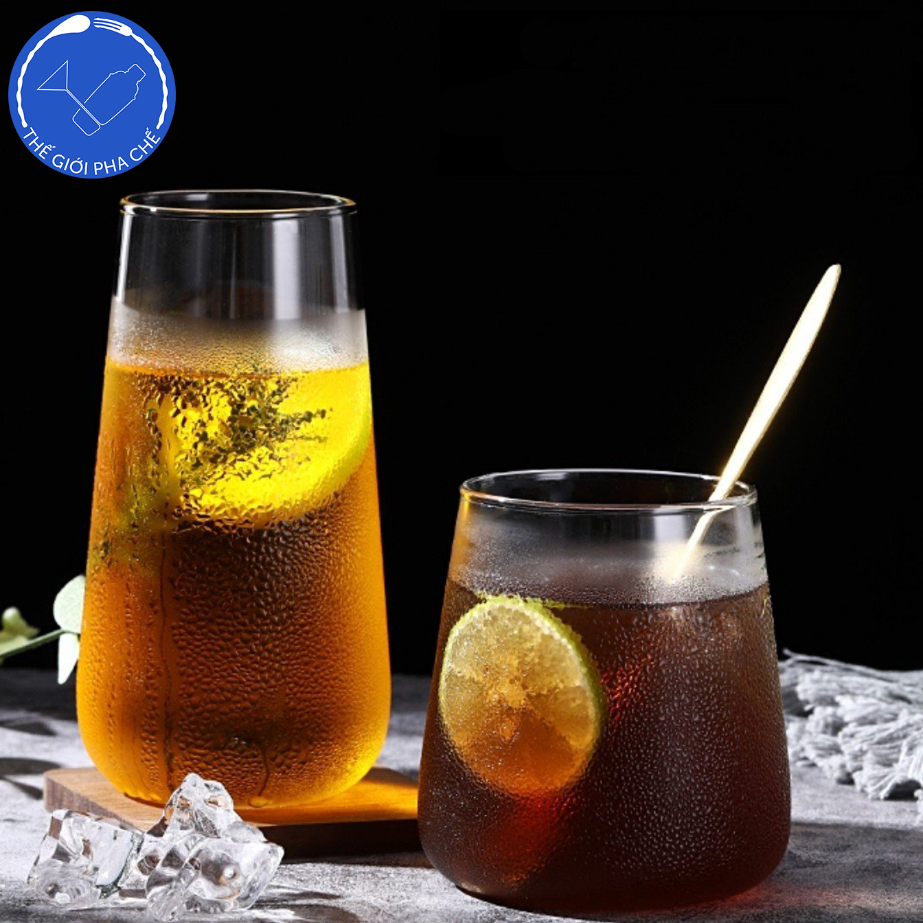 Cốc thủy tinh bầu cao (cái) 500ml - TQ - 2