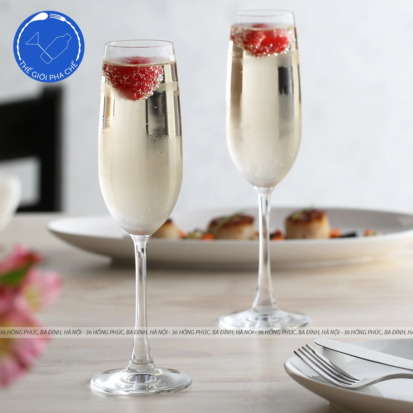 Ly thủy tinh Ocean Madison Flute Champagne  (Bộ 6c) 210ml - 015F07 - TH Thái Lan