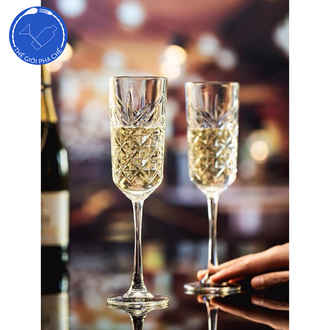 Ly thủy tinh Pasabahce Timeless Champange Flutes (Bộ 12c) 175ml - 440356 - SX Thổ Nhỹ Kỳ - 3