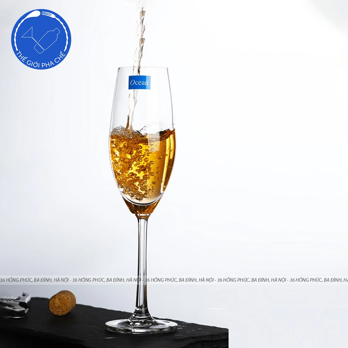 Ly thủy tinh Ocean Santé Flute Champagne  (Bộ 6c) 210ml - 026F07 - TH Thái Lan