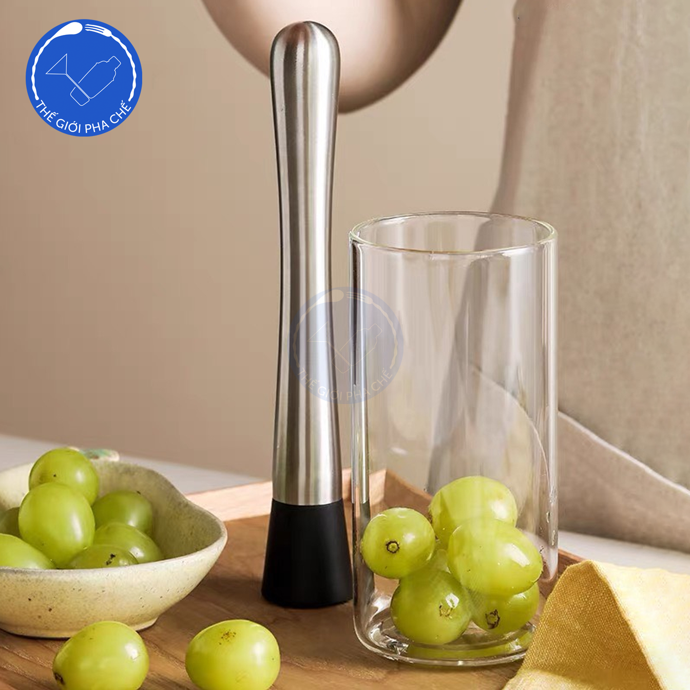 Chày dầm inox đầu vuông - 4