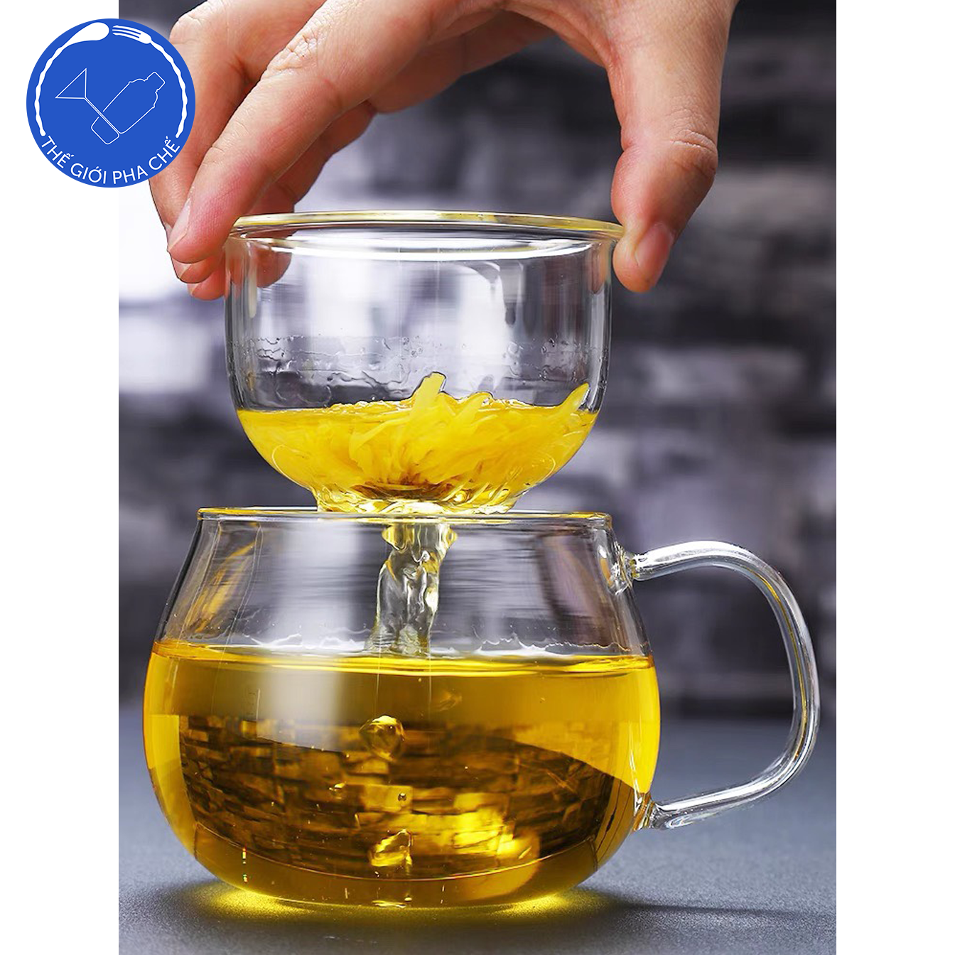 Ca ủ trà kèm lọc dáng tròn - 3