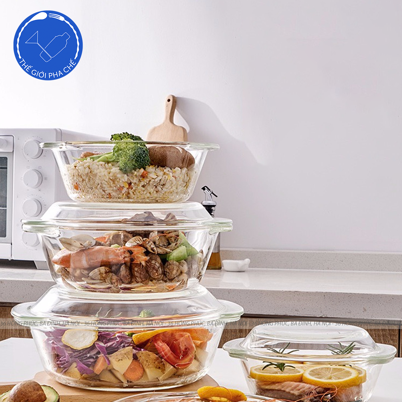Bộ 3 nồi thủy tinh (Bộ) - 159021 - SX Thổ Nhĩ Kỳ - 4