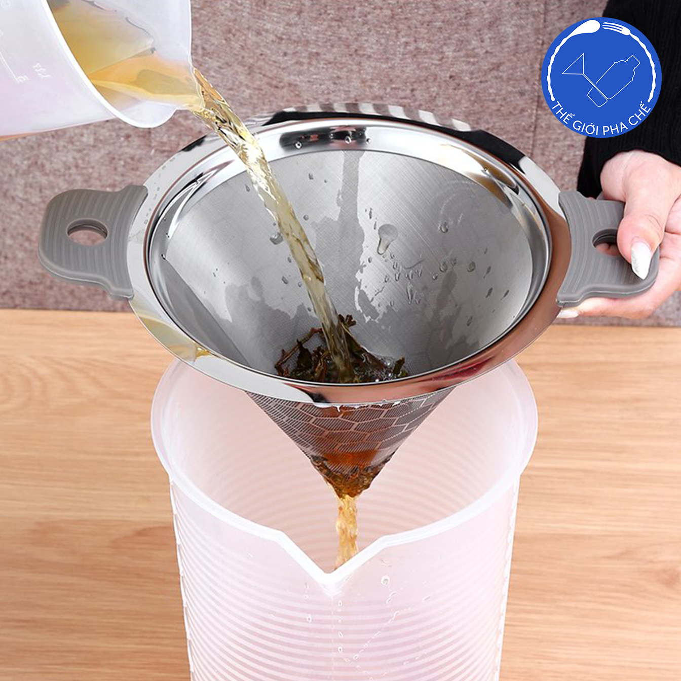 Phếu lọc trà inox  - 2