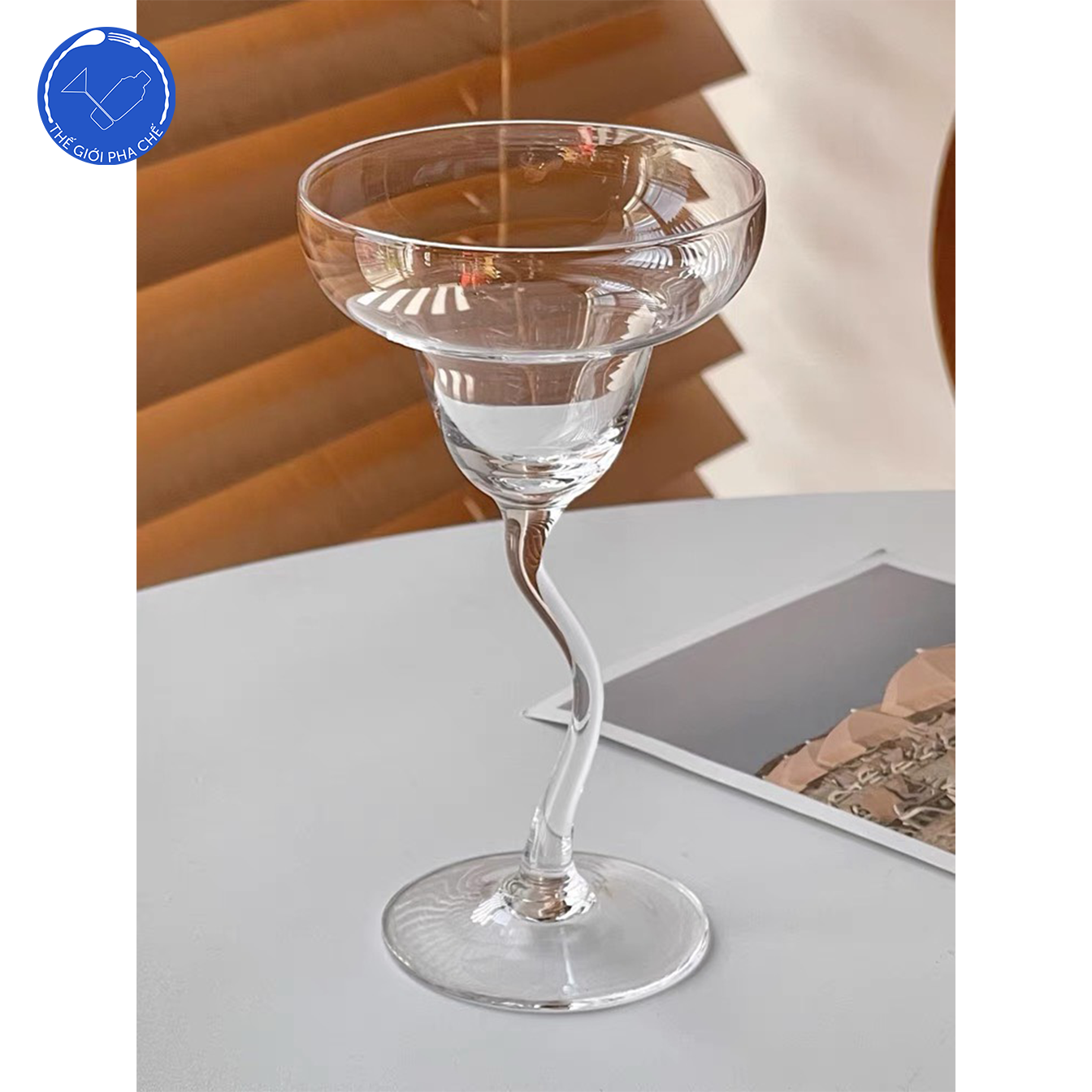 Ly Cocktail chân cong (Bộ 6 cái) 210ml - 2707 - 3
