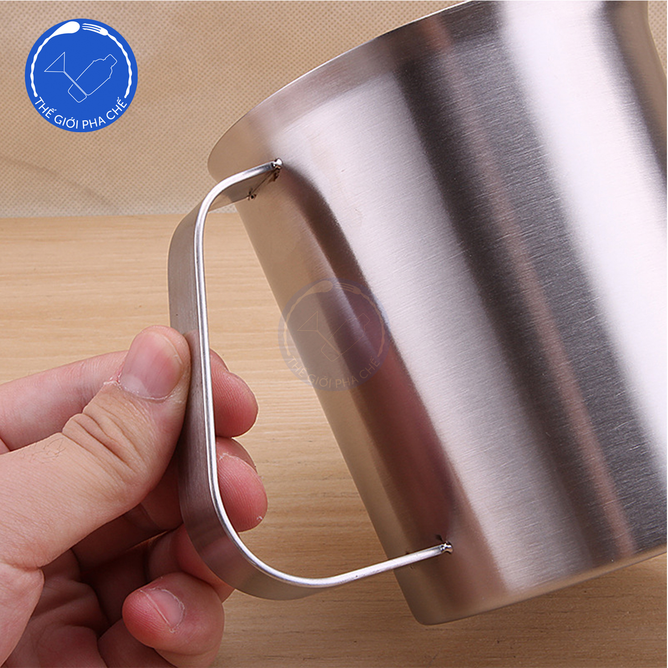 Ca đánh sữa inox có vạch đong (bên trong) - 4