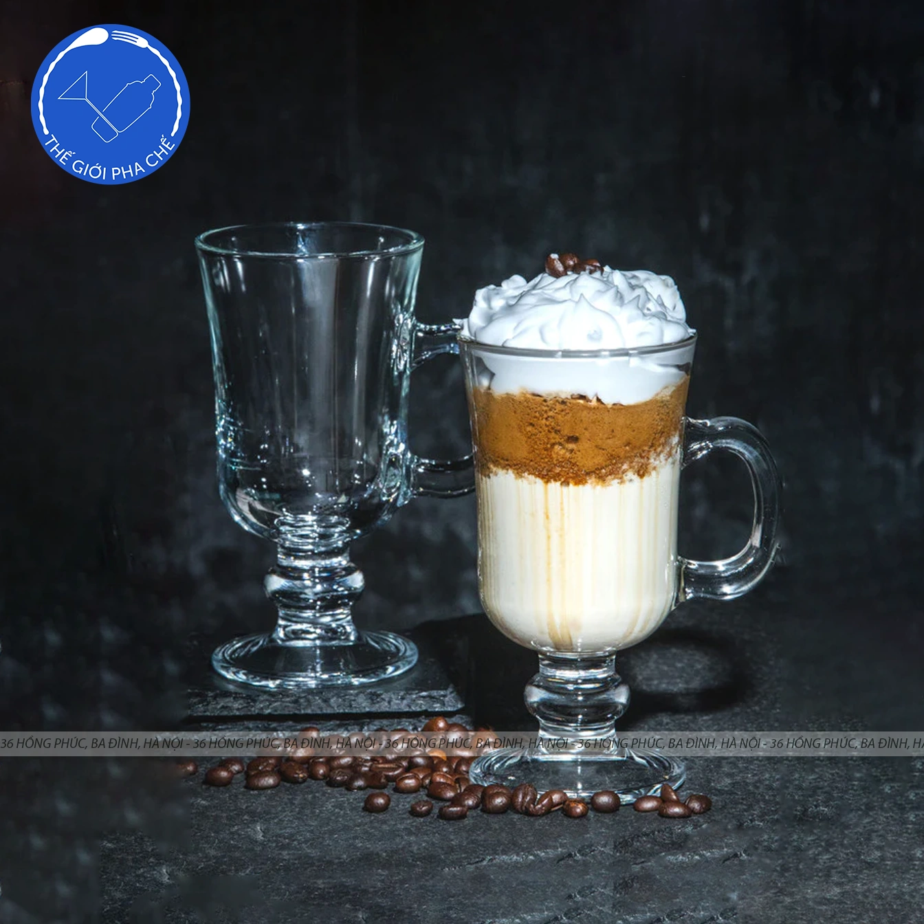 Ly thuỷ tinh Pasabahce Irish Coffee (Bộ 6c) 230ml - 55141 - SX Thổ Nhĩ Kỳ
