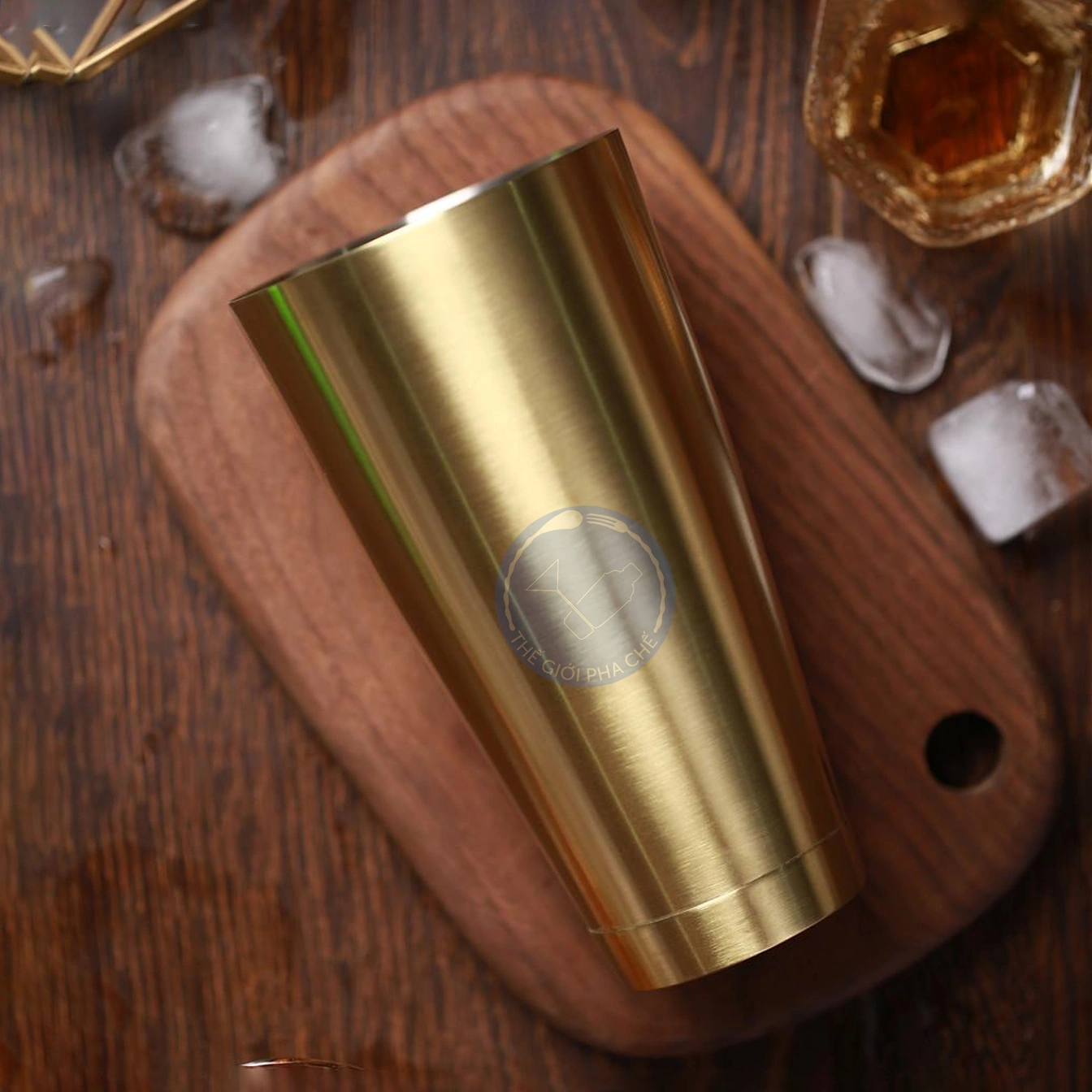 Boston shaker inox sần đủ màu