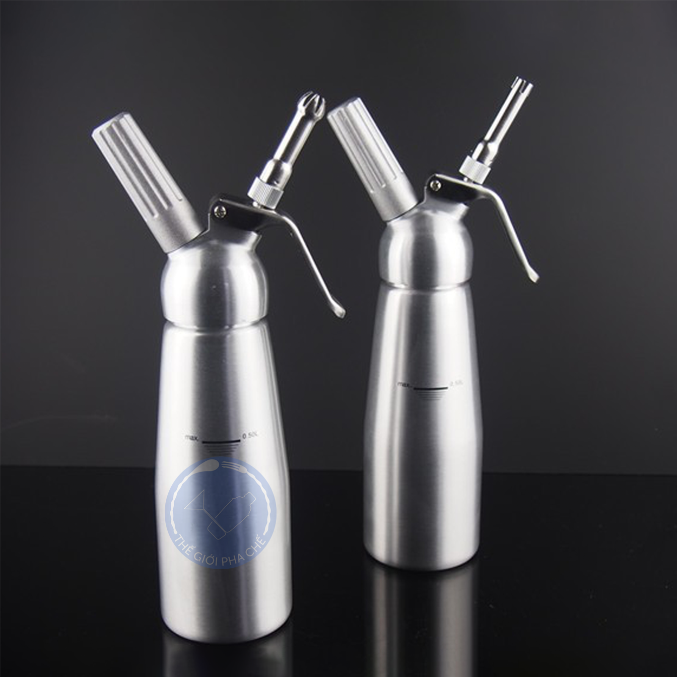 Hộp đầu vòi inox bình xịt kem M0059 - 2