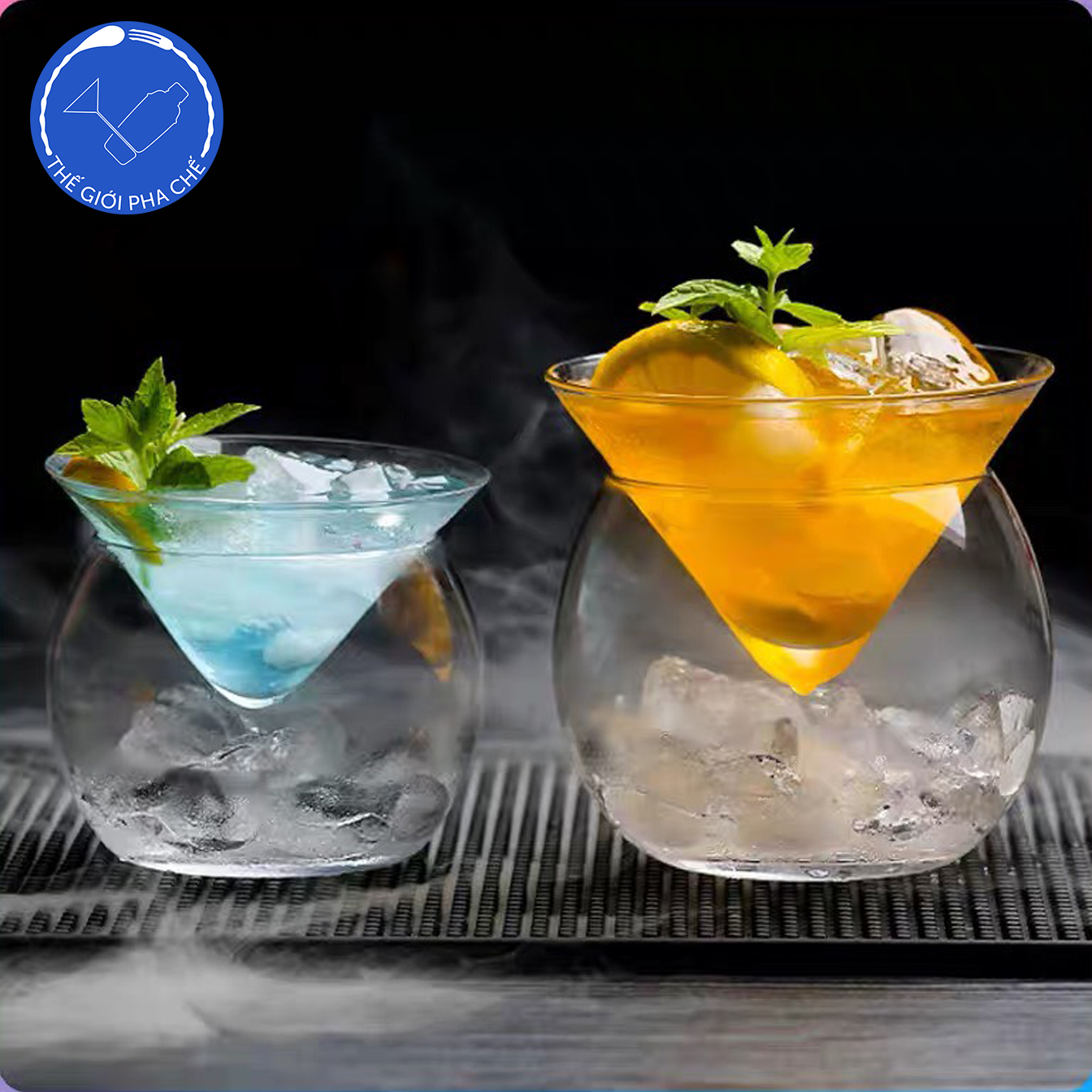 Ly Martini kèm bowl ủ đá 250ml  - 6680M - 12