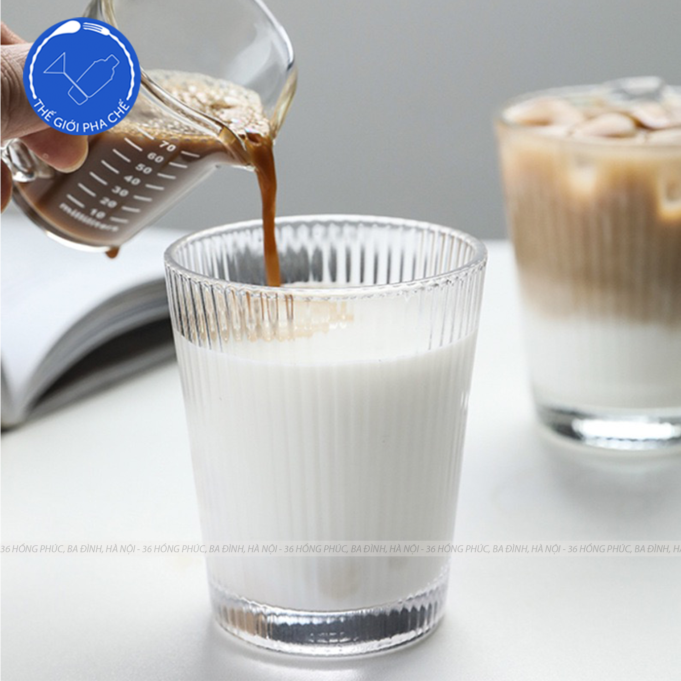Ly thủy tinh kẻ sọc (Bộ 6c) 250ml - 309T - Trung Quốc - 5
