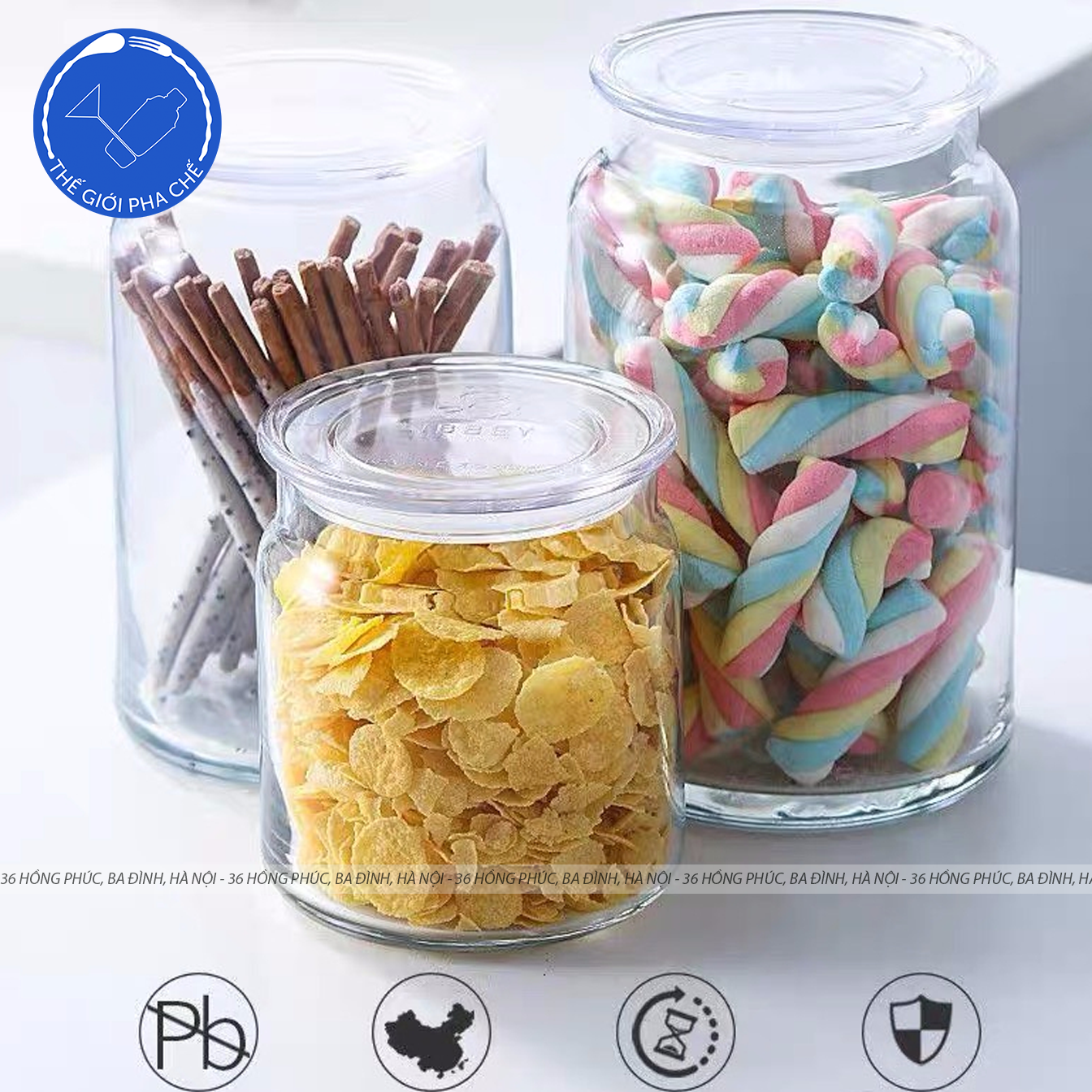 Lọ thủy tinh (Classic Storage Jar) (Cái) 750ml, 1000ml  - TH Mỹ - 5