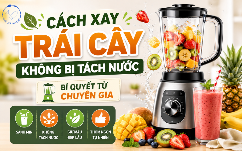 Cách xay trái cây không bị tách nước