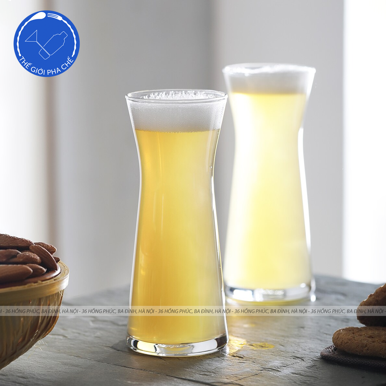 Bình thủy tinh Ocean Tempo Carafe không miệng rót  - 5
