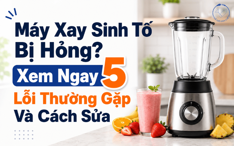 Máy Xay Sinh Tố Bị Hỏng? Xem Ngay 5 Lỗi Thường Gặp Và Cách Sửa