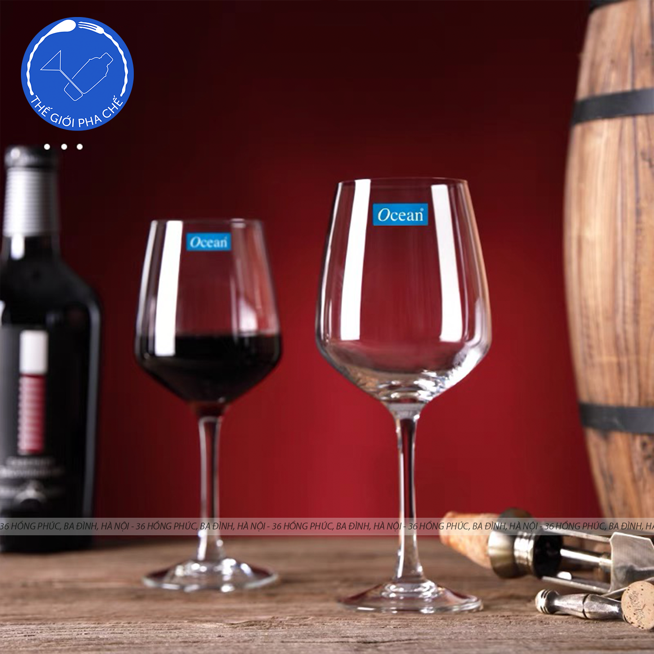 Ly thủy tinh Ocean Lexington Red Wine (Bộ 6c) 455ml - 019R16 - TH Thái Lan - 5