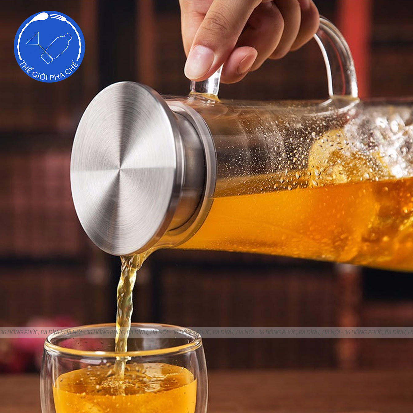 Bình thủy tinh nắp thiếc (Cái) 1,3L - TR0079 - Trung Quốc - 5