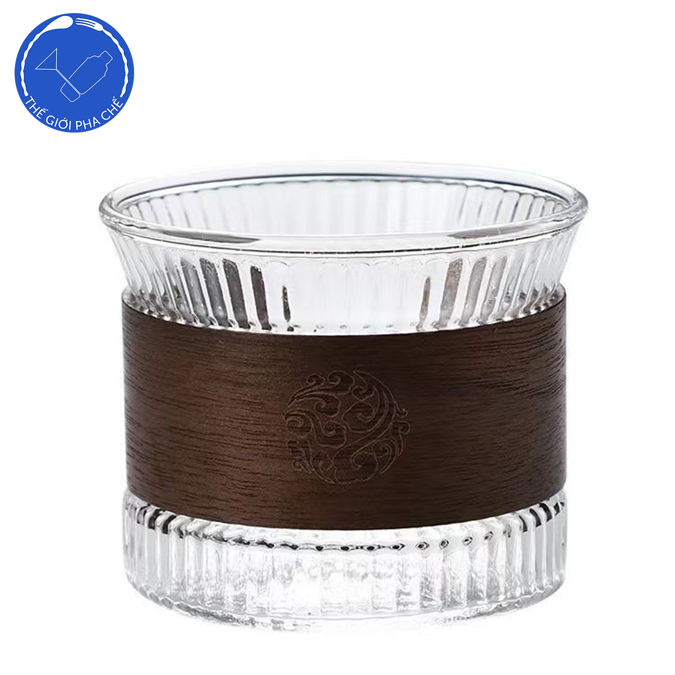 Ly thủy tinh kèm vòng gỗ chống nhiệt (Bộ 6c) 150ml 