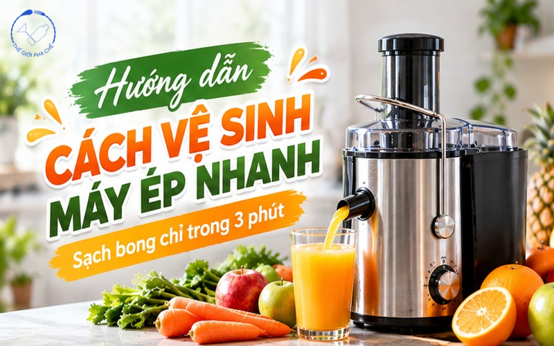 Cách vệ sinh máy ép nhanh
