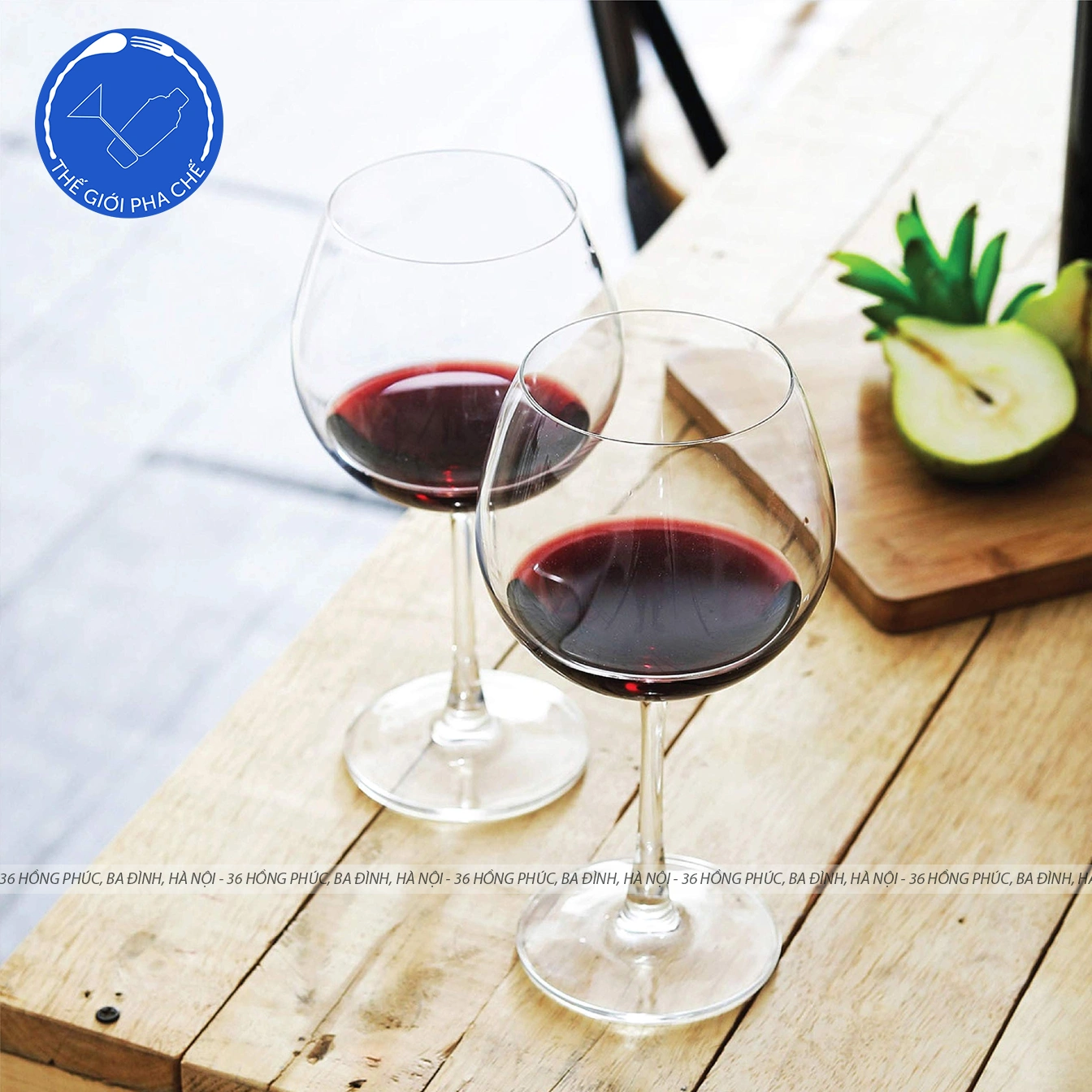 Ly thủy tinh Ocean Madison Burgundy Wine (Bộ 6c) 650ml - 015D22 - TH Thái Lan