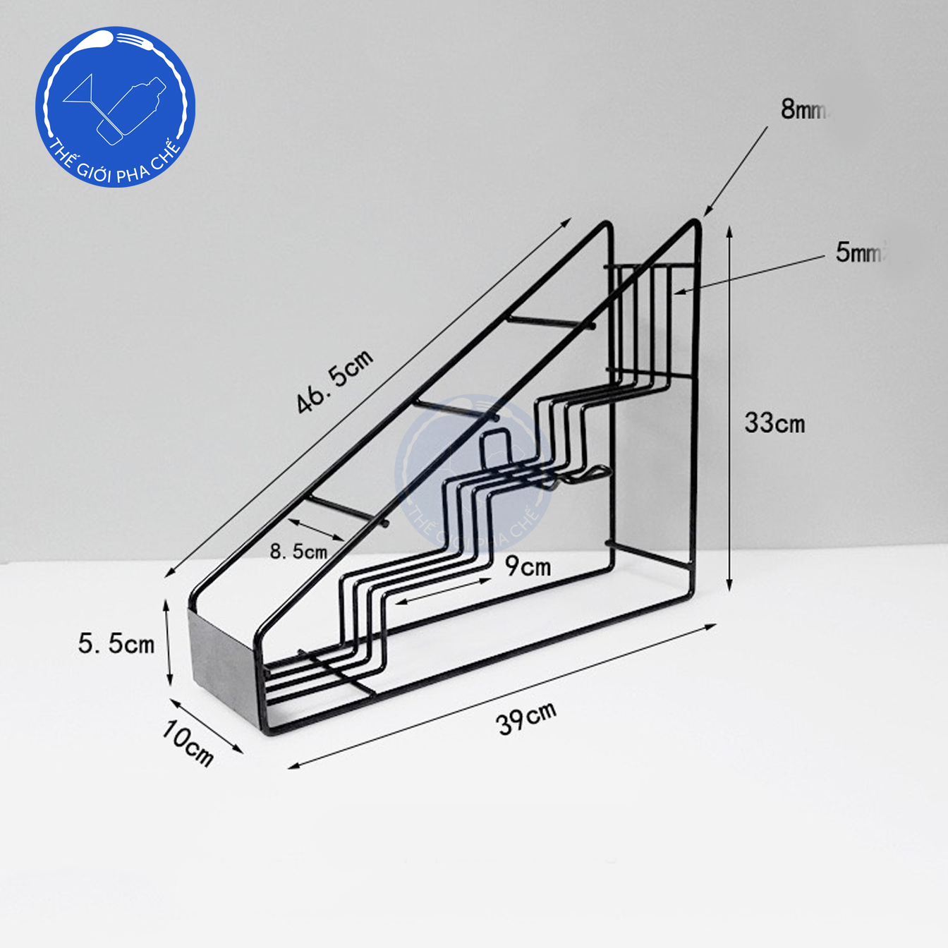Giá đựng chai siro nghiêng - 6