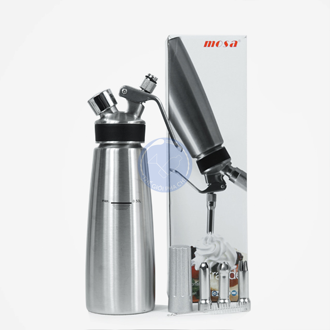 Bình Mosa Grande professional whipper 500ml - 1000ml - 2