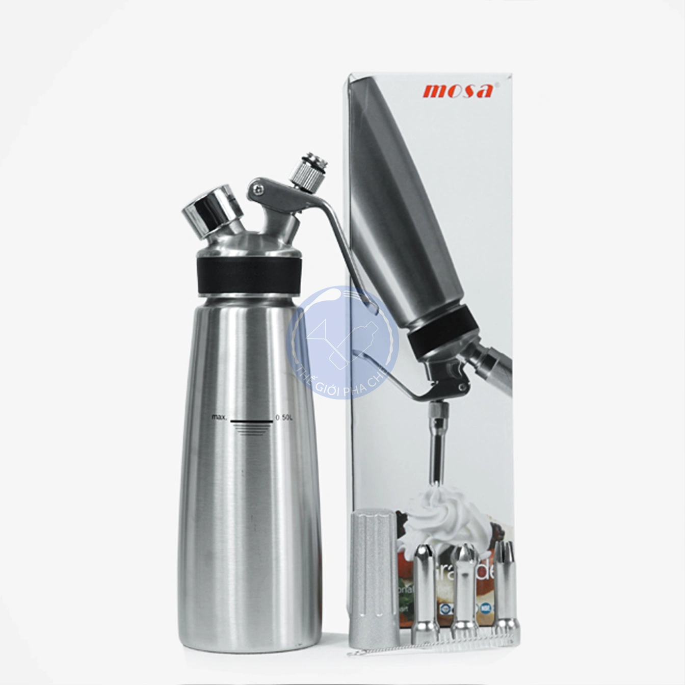 Bình Mosa Grande professional whipper 500ml - 1000ml
