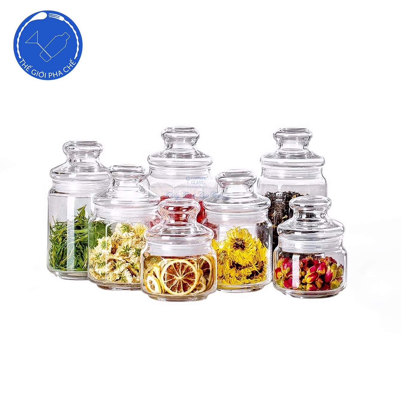 Lọ đựng thủy tinh Pop Jar nắp thủy tinh (Bộ 6c) - TH Thái Lan - 7