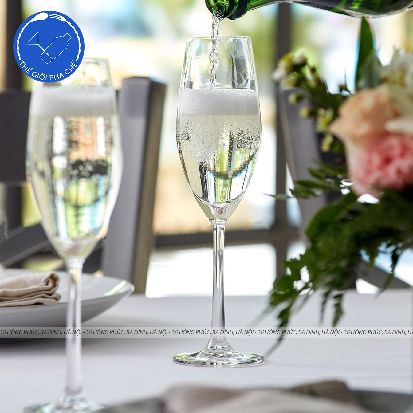 Ly thủy tinh Ocean Santé Flute Champagne  (Bộ 6c) 210ml - 026F07 - TH Thái Lan