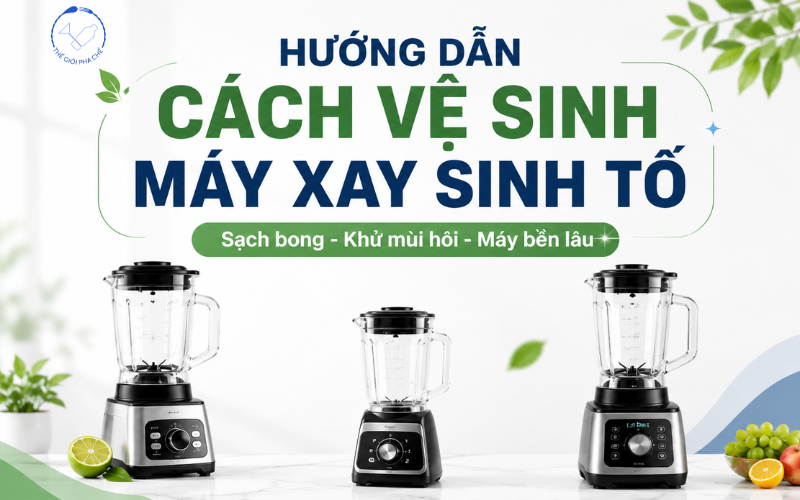 Hướng Dẫn Cách Vệ Sinh Máy Xay Sinh Tố Đúng Cách, Không Bị Mùi Hôi