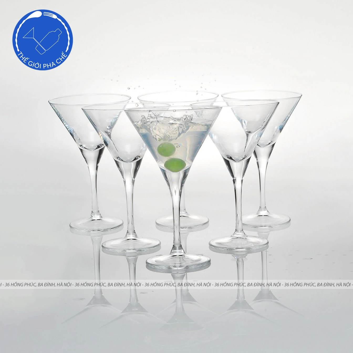 Ly thủy tinh Pasabahce V-line Martini  (Bộ 6c) 250ml - 44335 - SX Thổ Nhĩ Kỳ