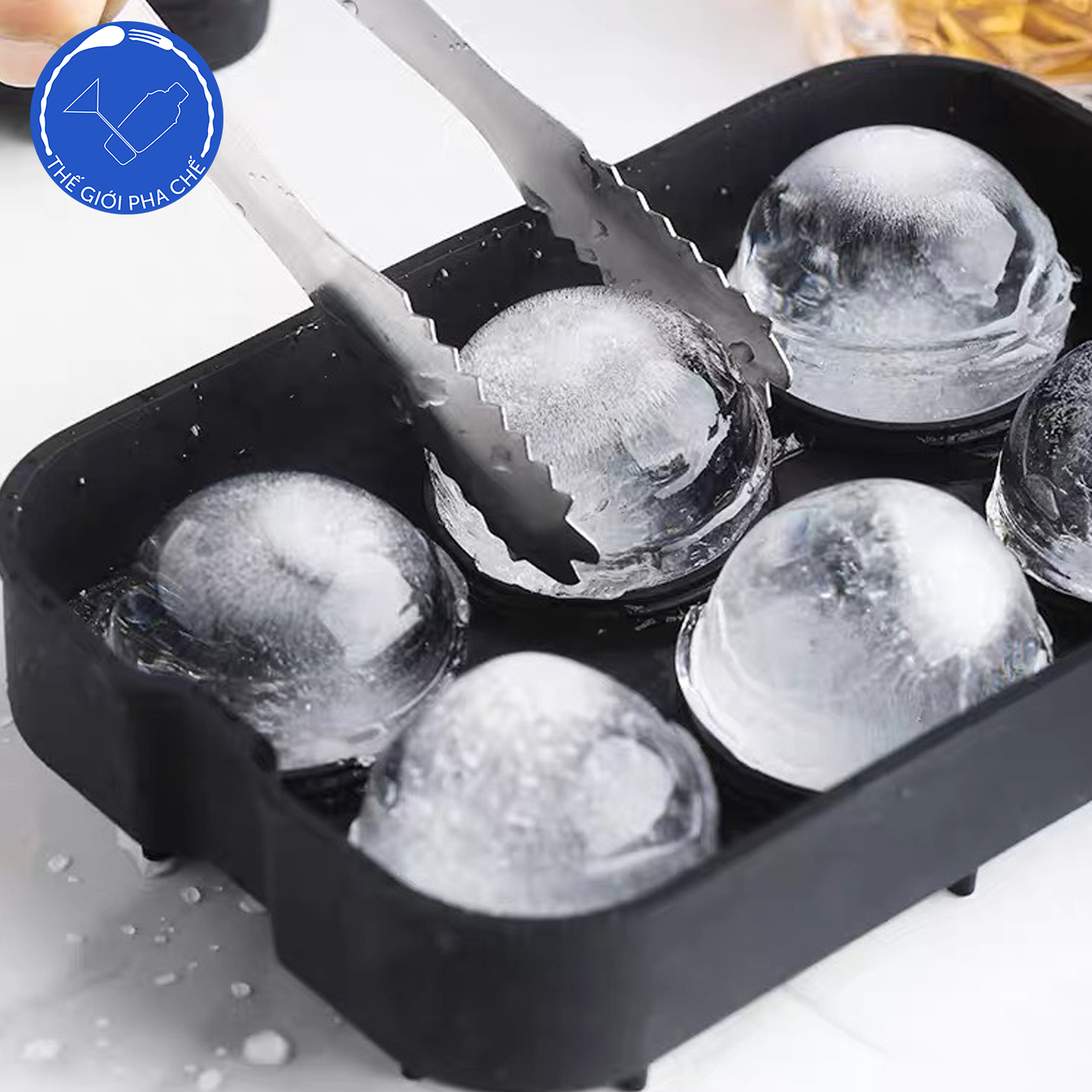 Khuôn Silicon Đá Viên Dáng Tròn  - 4